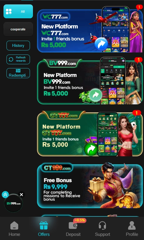 earn bonuses in ct999 game download 