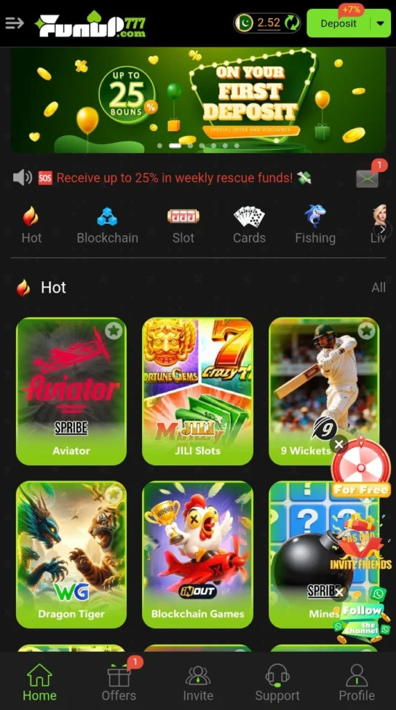 funup777 game download new real earning game updated version
