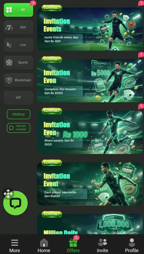 LG999 game download , earn free bonusses and rewards daily