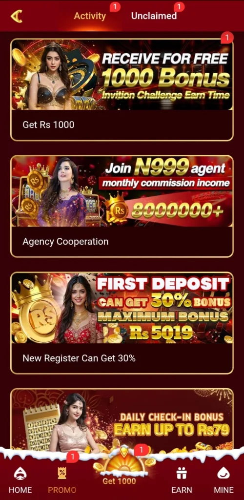 earn bonuss in n999 game download